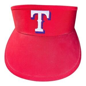 Vintage‎ Texas Rangers MLB Red Snapback Visor Cap by Twins Enterprise